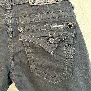 Miss Me cropped black jeans